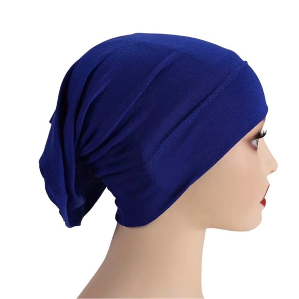 Blue hijab cap Standard hijab undercaps tube underscarf bonnet hijab turban